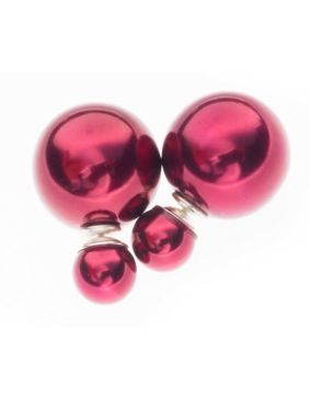 BB Earrings Pearl 8/16 Redwine