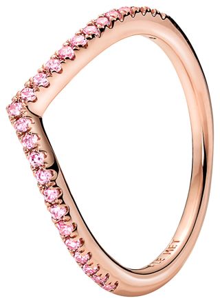 Pandora ring Stackable Wish Sparkling Pink 186316C02