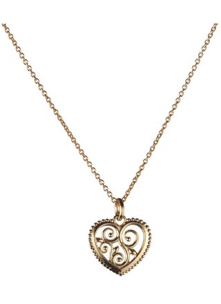 Lumoava Hearts necklace, gold 7639 00