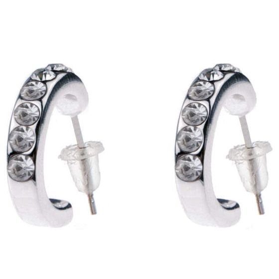 SNÖ of Sweden Riva small oval ear clear 525-6000012