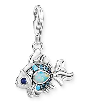Thomas Sabo Charm Club fish with blue stones silver charm 1884-945-7
