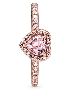 Pandora Ring Non-stackable Sparkling Elevated Heart ring 188421C04