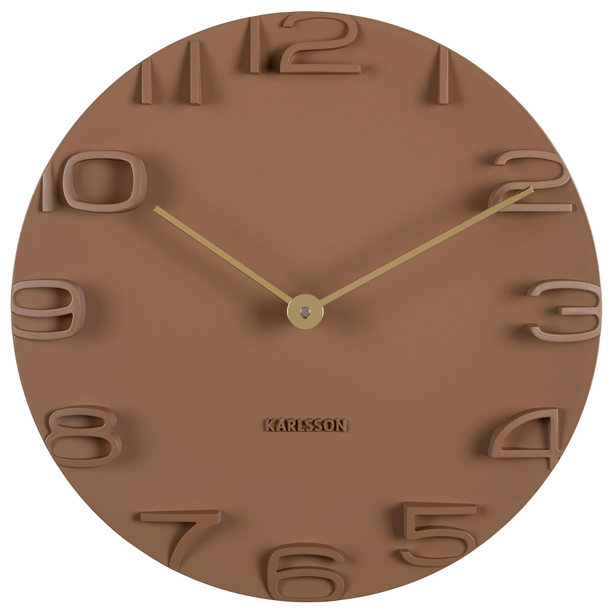 Karlsson Edge Wall Clock Mocha Brown KA5311BR