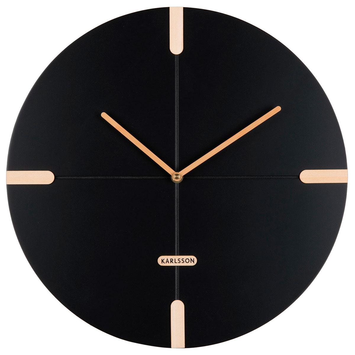 Karlsson Oxford Round Wall Clock Black KA6150BK