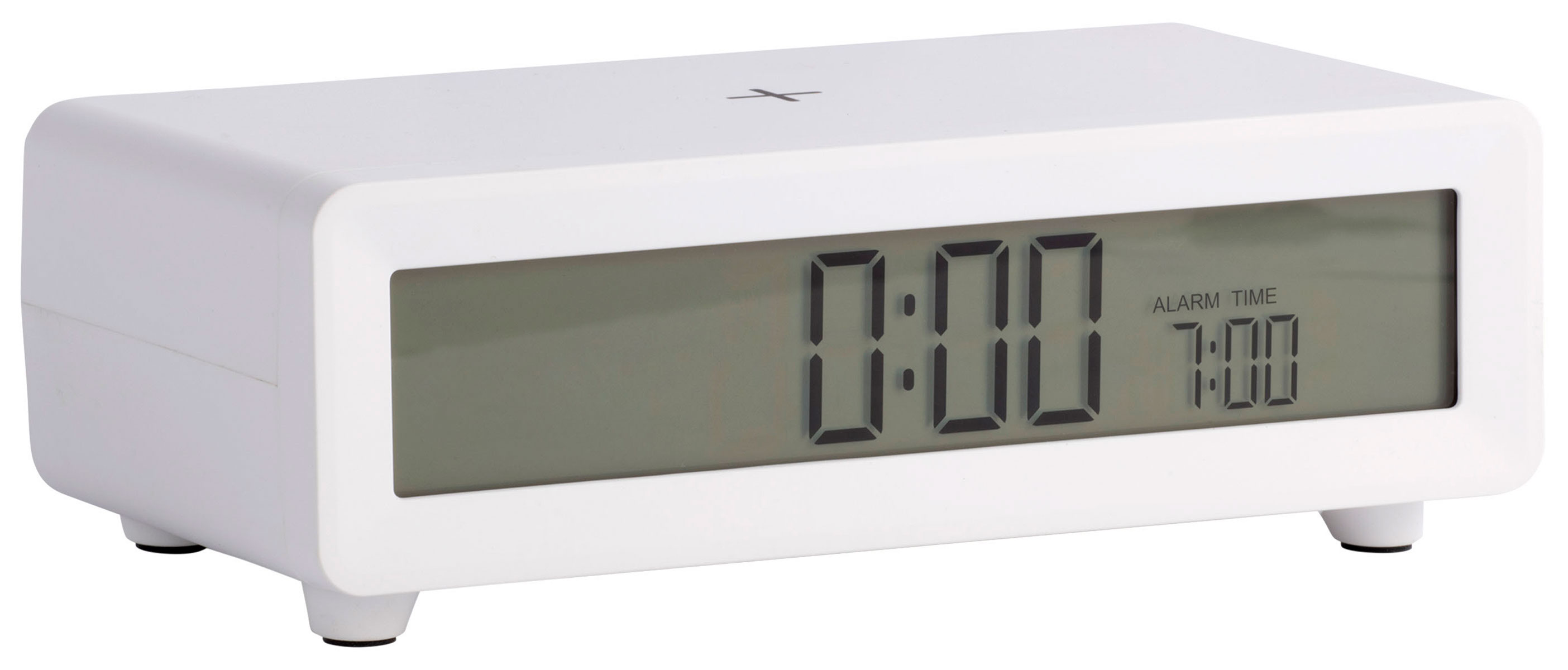 Karlsson Berlin LCD Alarm Clock with Phone Charging White KA6156WH