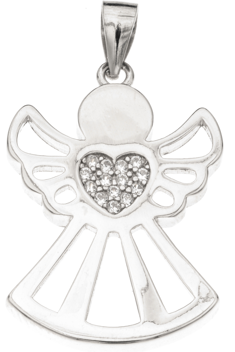 Silver Bar angel pendant 24 mm 1903