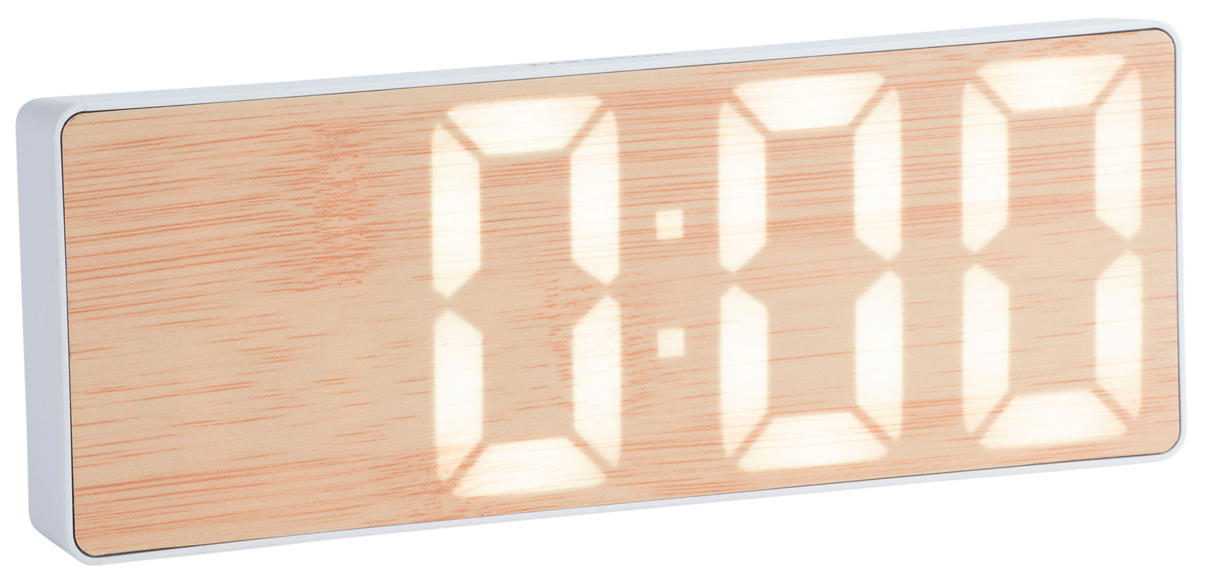 Karlsson Bondone Flat LED Alarm Clock Off-White KA6153WH