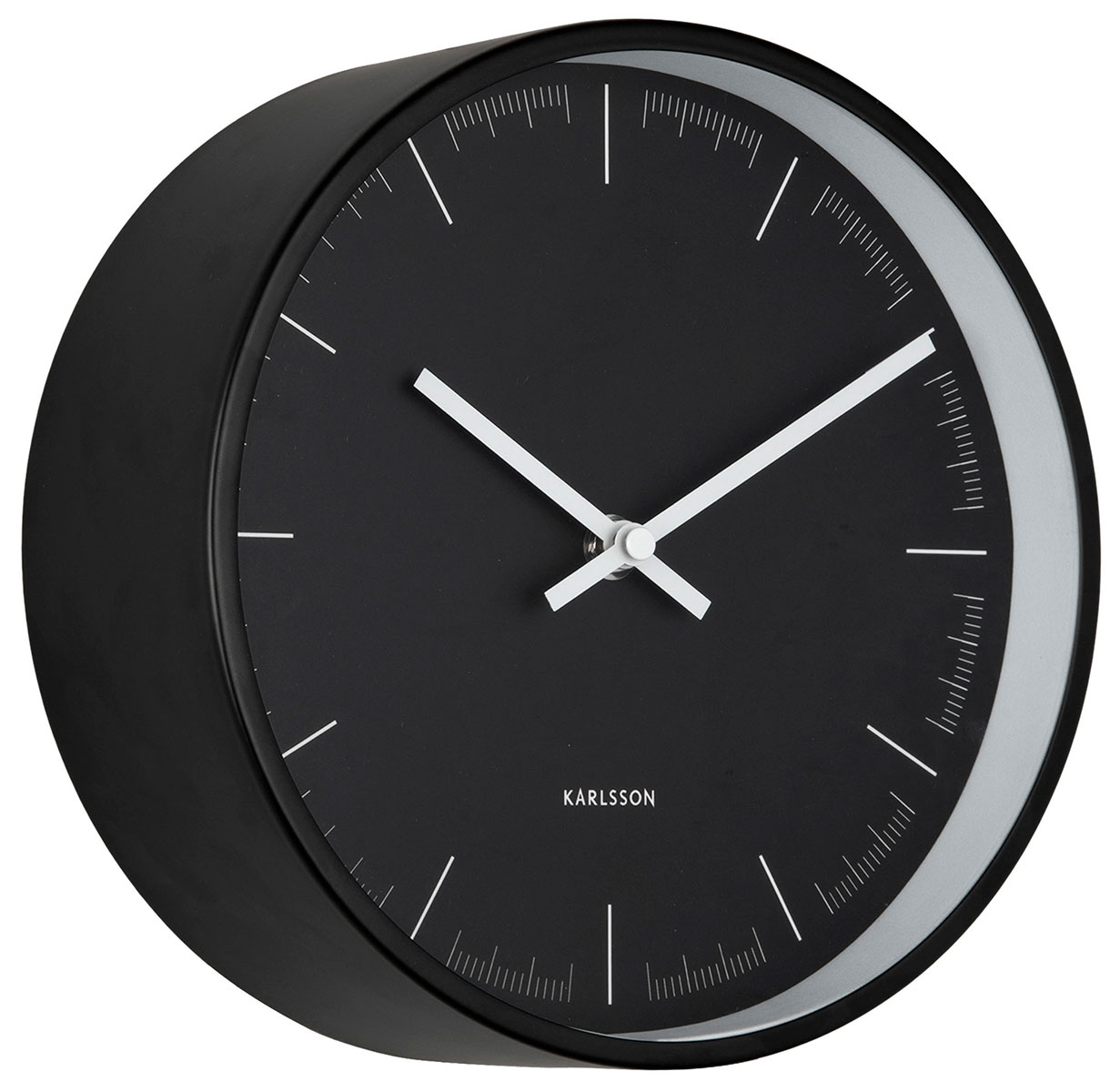 Karlsson Odense Deep Wall Clock Black KA6172BK