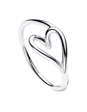 Pandora Essence silver heart ring 194361C00