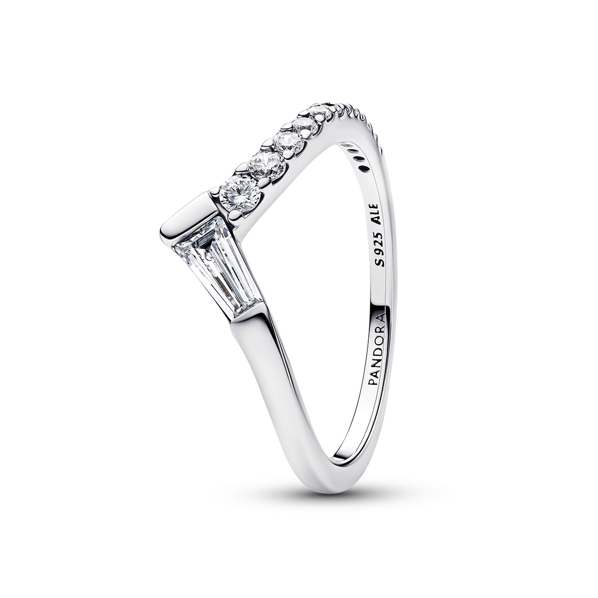 Pandora Timeless Tiara Baguette Pavé Band Ring 195085C01