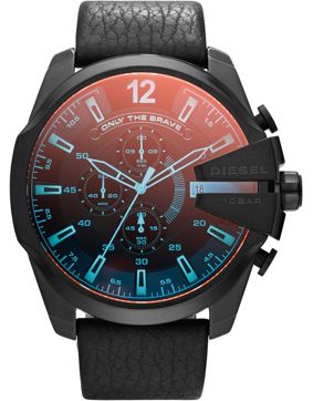 Diesel DZ4323 Mega Chief Iridescent Crystal Leather