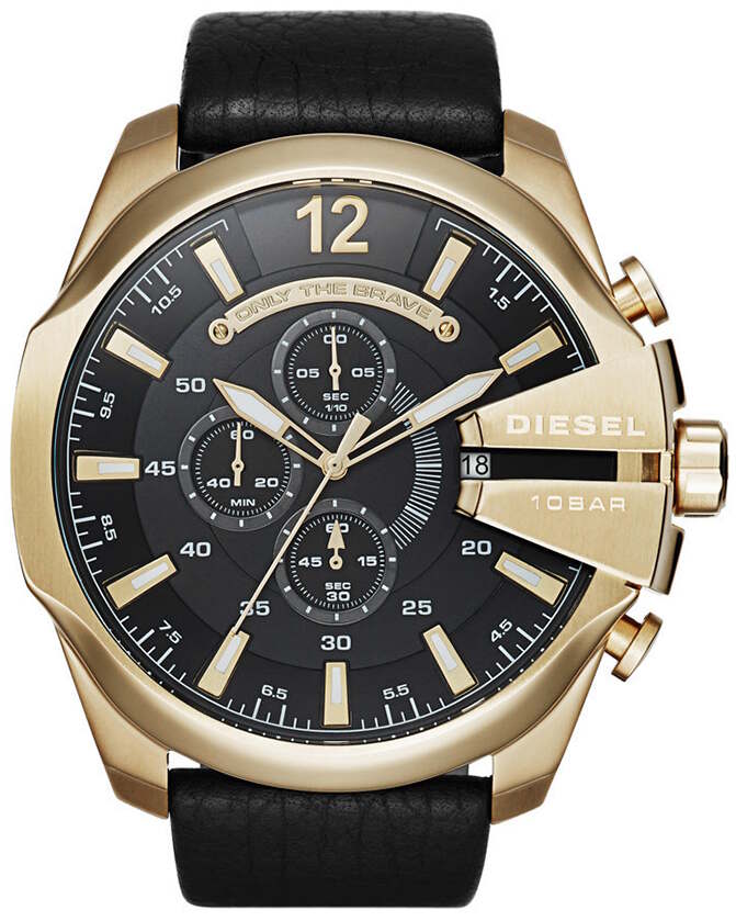 Diesel Mega Chief Gold Leather DZ4344