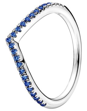 Pandora ring Stackable Wish Sparkling Blue 196316C02