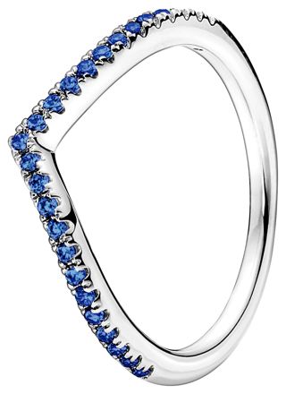 Pandora ring Stackable Wish Sparkling Blue 196316C02