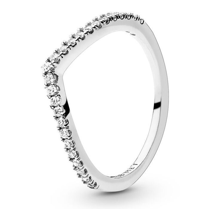 Pandora Sparkling Wishbone Ring 196316CZ - watchesonline.com