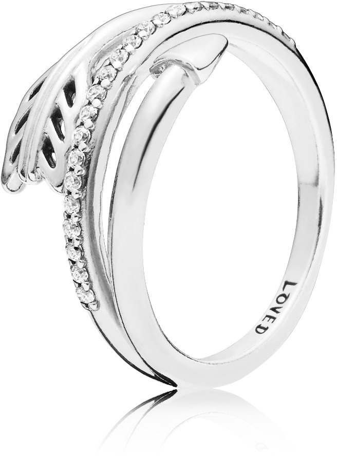 Pandora sparkling cheap arrow ring