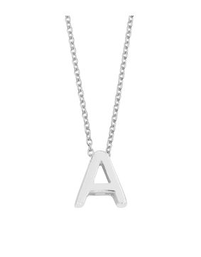 Lykka Symbols initial necklace silver