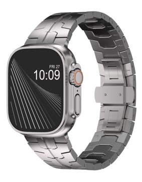Tiera Apple Watch titanium bracelet silver