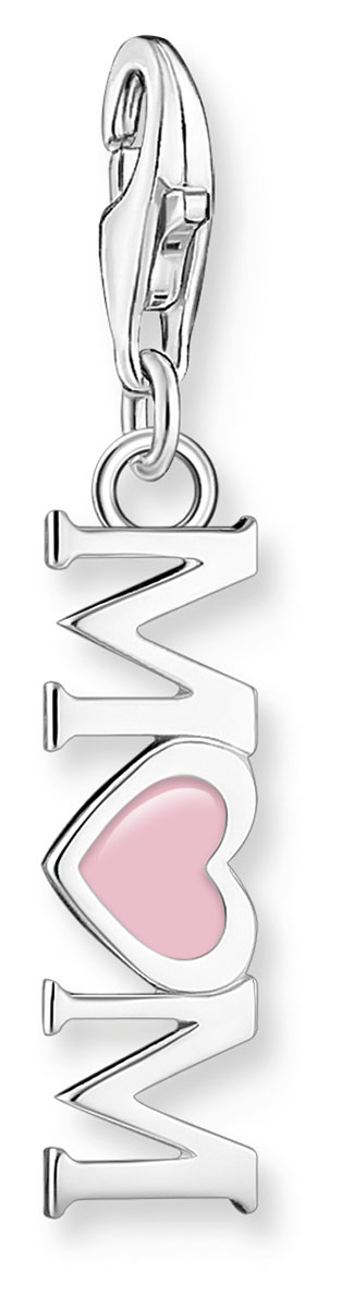 Thomas Sabo Charm Club Charmista mom with pink heart charm 2001-007-9