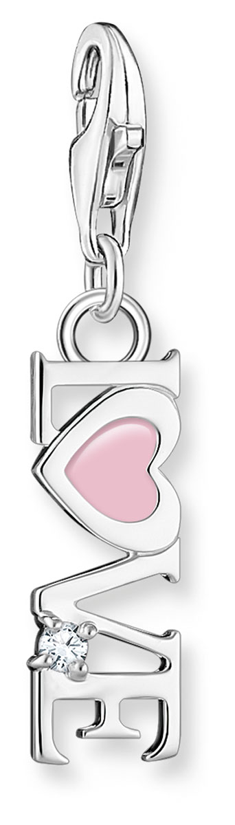 Thomas Sabo Charm Club Charmista love with pink heart charm 2011-041-9