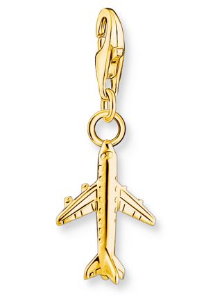 Thomas Sabo Charm Club Charmista aeroplane gold charm 2012-413-39