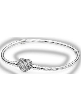 Pandora bracelet, pavéheart Silver 590727CZ-21