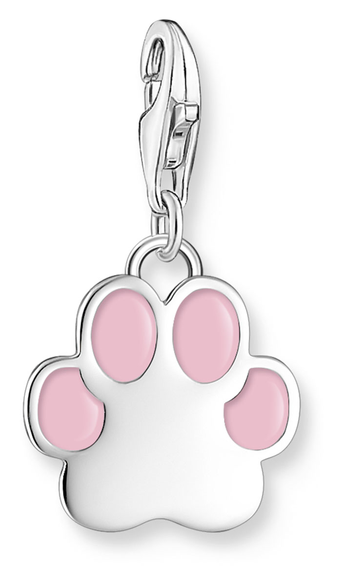 Thomas Sabo Charm Club Charmista pink paw charm 2015-007-9