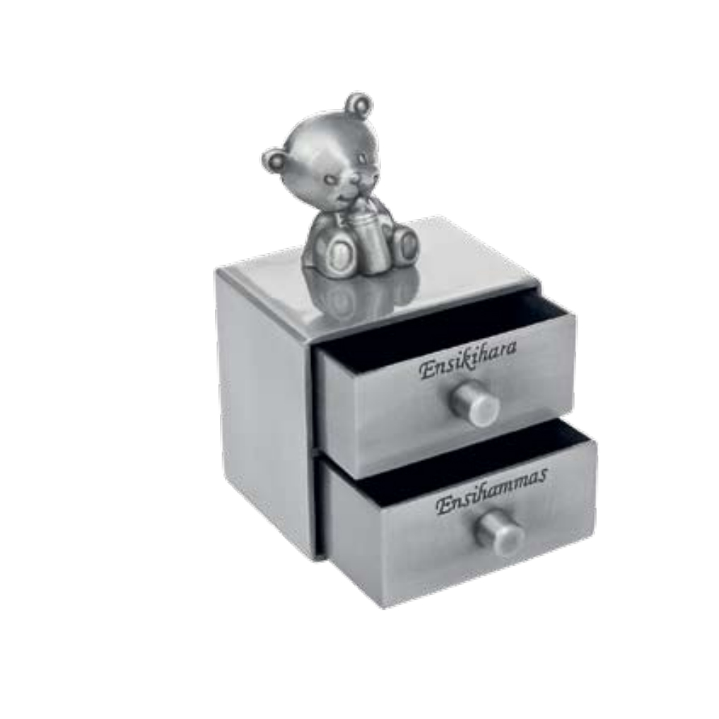 Box for first tooth and first curl, teddy bear, 078715