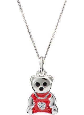 Pirami necklace, Christening teddybear, Red 30010269