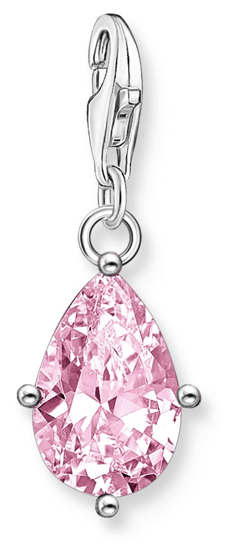 Thomas Sabo Charm Club Charmista pink drop silver charm 2031 051 9 watchesonline