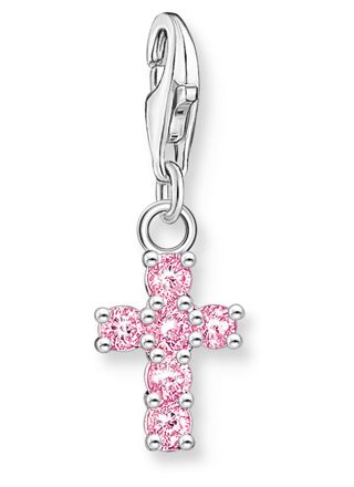 Thomas Sabo Charm Club Charmista pink cross silver charm 2032-051-9