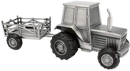 Piggy bank Tractor and a wagon 078666
