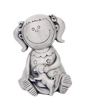 Piggy bank Gild and a dog 078671