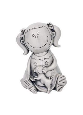 Piggy bank Gild and a dog 078671