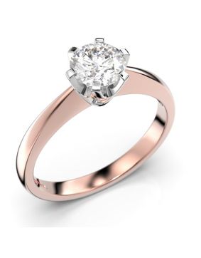 Festive Classic solitaire diamond ring 204-060-PV
