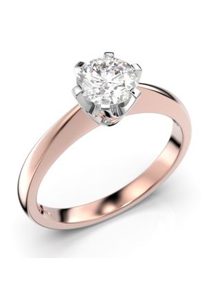 Festive Classic solitaire diamond ring 204-060-PV