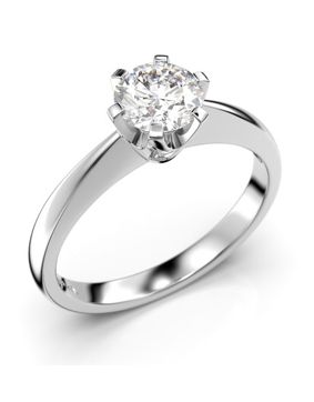 Festive Classic solitaire diamond ring 204-060-VK