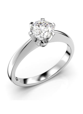 Festive Classic solitaire diamond ring 204-060-VK