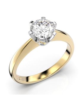 Festive Classic solitaire diamond ring 204-070-KV