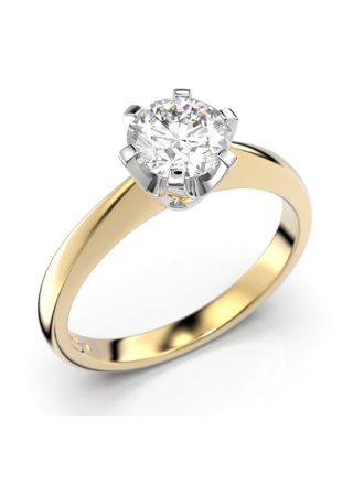 Festive Classic solitaire diamond ring 204-070-KV