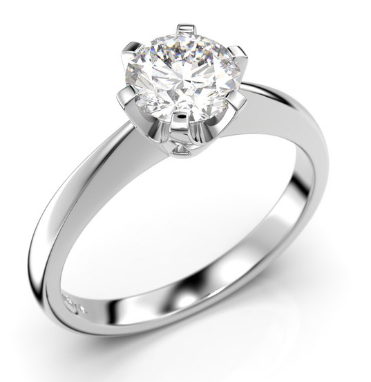 Festive Classic solitaire diamond ring 204-070-VK