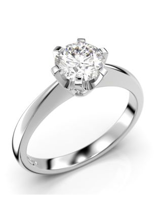 Festive Classic solitaire diamond ring 204-070-VK