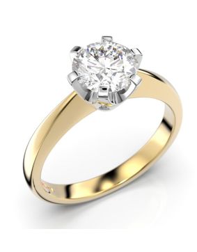 Festive Classic solitaire diamond ring 204-100-KV
