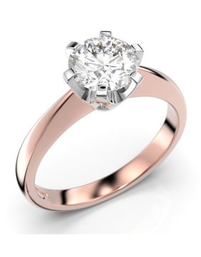 Festive Classic solitaire diamond ring 204-100-PV