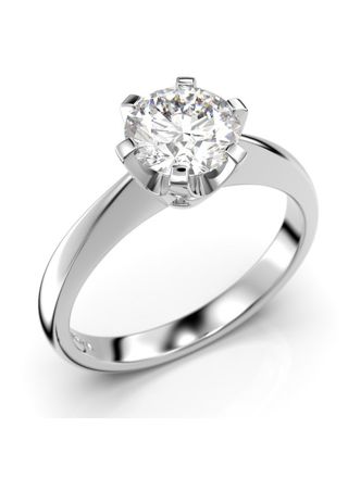 Festive Classic solitaire diamond ring 204-100-VK