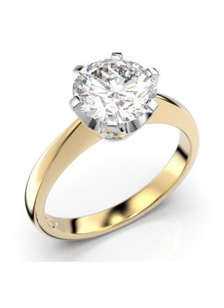 Festive Classic solitaire diamond ring 204-150-KV