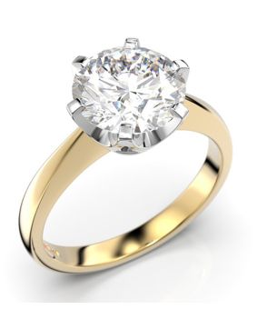 Festive Classic solitaire diamond ring 204-200-KV