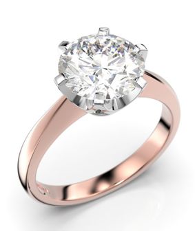 Festive Classic solitaire diamond ring 204-200-PV