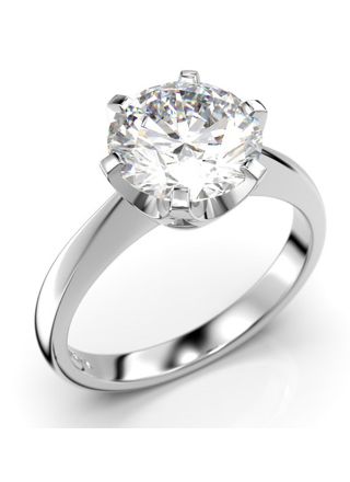 Festive Classic solitaire diamond ring 204-200-VK