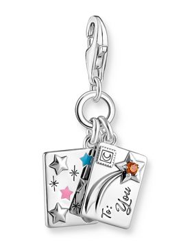 Thomas Sabo Charm Club Charmista Enjoy Wish upon a start letter silver charm 2061-691-7
